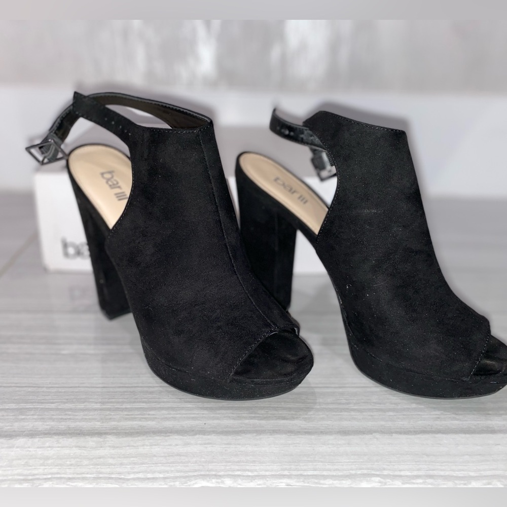 Bar III heels size 9.5 black, used once